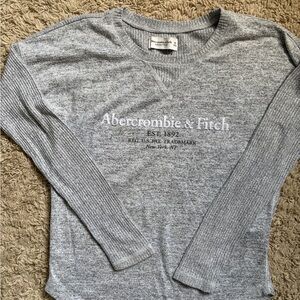 Abercrombie & Fitch Heather Gray Knit Lt Wt Shirt / Sweater size XS